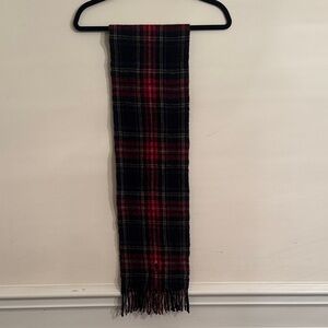 Ralph Lauren Plaid Red and Black Scarf
